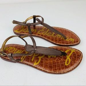 Sam Edelman T-Strap, Thong Sandals Women’s Sz 7.5